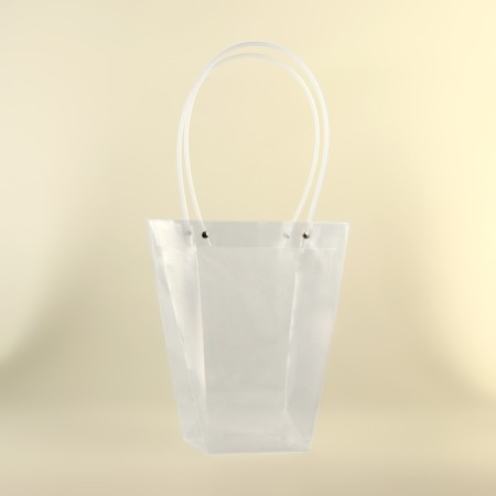 Flower bag is transparent, moisture -resistant, 26x24x12 cm-1