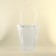 Flower bag is transparent, moisture -resistant, 26x24x12 cm