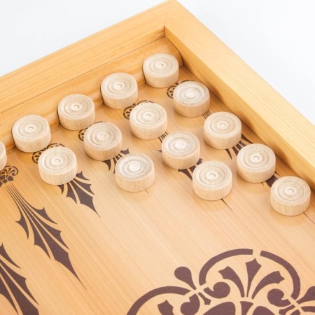 Wooden backgammon "Fox" with checkers 40 x 40 cm, board game-3