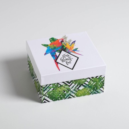 A set of boxes 6 in 1, gift packaging, Flamingo, 10.2 x 10.2 x 6 - 20 x 20 x 11 cm-5