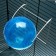 A ball for rodents on a metal base, 12 cm, blue