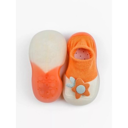 Botins-knees children's first step pure toys with a breathing sole, size 23, color orange-4