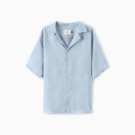 Men's shirt with short sleeve MIST R.52, blue-5