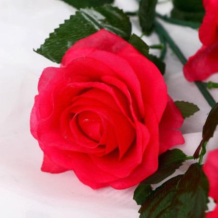 Artificial flowers "Rosa Zhanna" 10x61 cm, raspberry-1