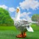 Garden figure "Goose" White, 20x35x41cm