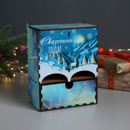 New Year's tea house "Fairytale NG" 20x15x8.5 cm