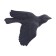 Decoration wall -mounted, gypsum panel "birds" 3 pcs, black, matte