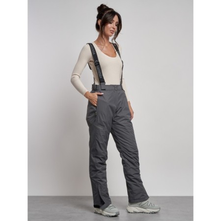 Semi -combinezone ski insulated female winter, size 44, color gray color-1