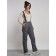 Semi -combinezone ski insulated female winter, size 44, color gray color