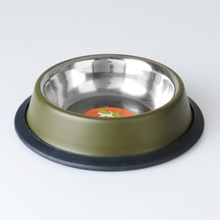A bowl with a non -slip base color, 230 ml, green