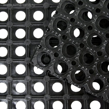 Mud -bearded cell mat, 50 × 100 × 1.6 cm, black color-1