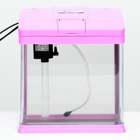 The Seastar HX-240F Aquarium includes: LED lamp, filter, 10 l, pink-1