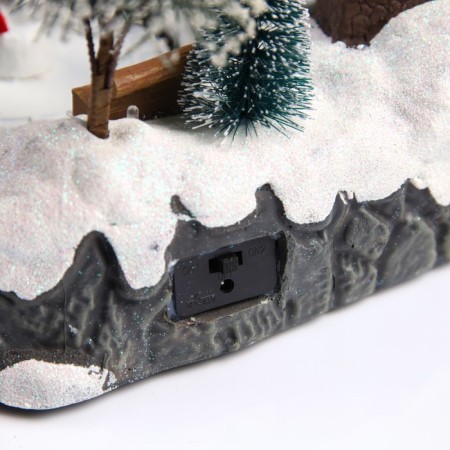 LED figure "Christmas" 31 × 20 × 23 cm, polystone, AAX3 batteries (not complete), USB, glow of multi-6