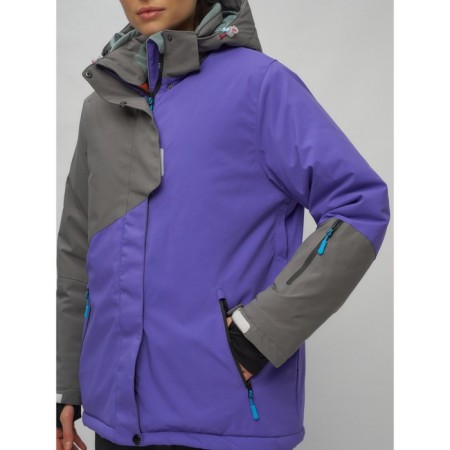 Ski jacket women's winter, size 60, purple color-1