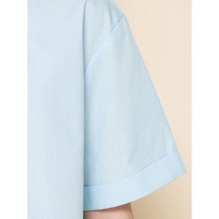 Blouse for girls, height 134 cm, blue color-4