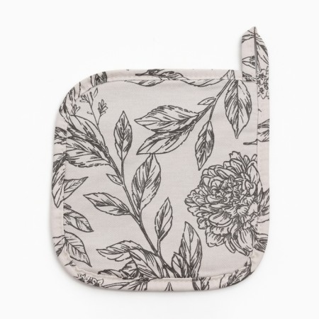 Black Flowers Ethel Trustees 19x19cm, 100% X/L, Sarzha 190 g/m2-1