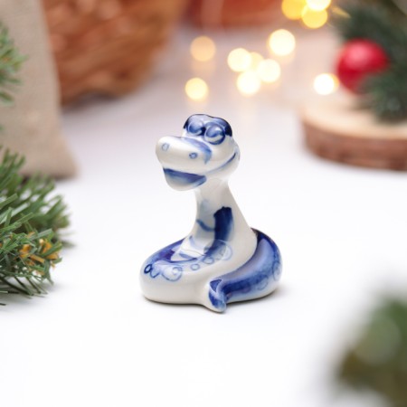 Souvenir "Skavchik Styop", Gzhel, 5.5 cm