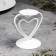 Glamur candlestick Metal per 1 candle, 9x10.2 cm, white
