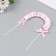 Decor for the creativity "Arka from Pompons" white-pink 20x14 cm