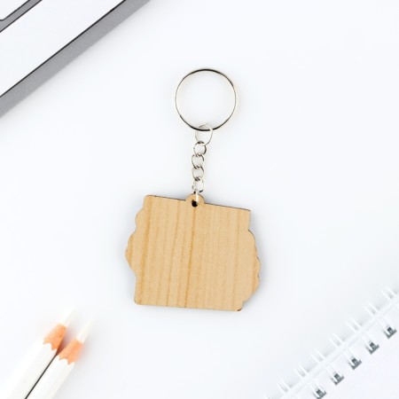 A wooden key key "is not such", 5 x 4.2 cm-3