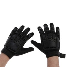 Motorcycle gloves with protective inserts, size m