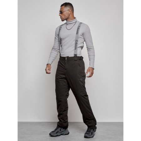 Semi-combinezone ski insulated male winter, size 52, dark gray color-13