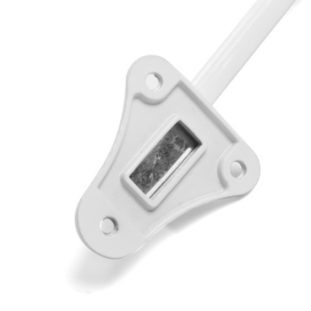 Door locomard lock, "goat leg", white color-9