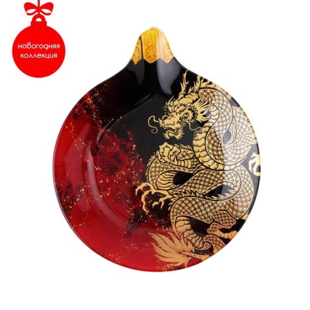 Glass Serving shares "Christmas tree toy. Fire Dragon ", 18.2 × 15.5 cm
