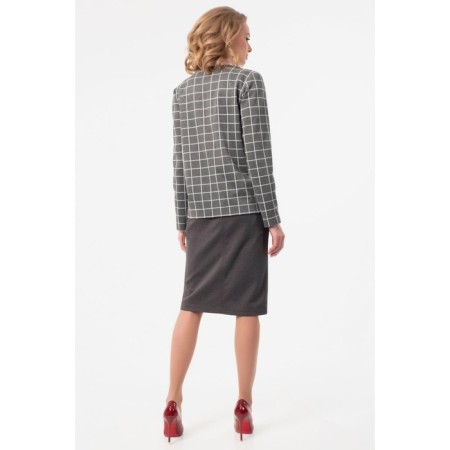 Female jacket, size 42, gray color-6