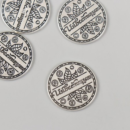 Souvenir wallet metal "Investments" 2x2 cm
