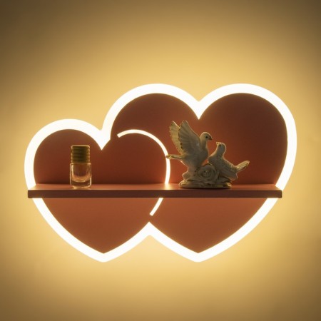 Bra "Hearts" LED 18W Pink 35x25x8cm-2