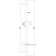 Shower stand LM8062C 685 mm with an oval soap dish, chrome