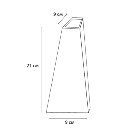 Facade lamp Arte Lamp Cometa A1524al-1BK, LED, 6 W, 9x9x21 cm, 360 lm, black-1