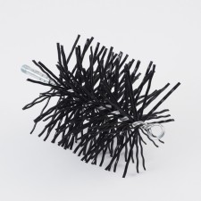 Brush ruff of a chimney clerk for cleaning chimneys and ventilations, diameter 150 mm, nylon