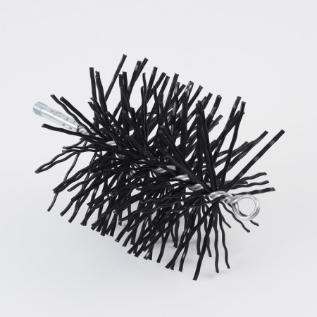 Brush ruff of a chimney clerk for cleaning chimneys and ventilations, diameter 150 mm, nylon