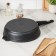 Granite Star pan, d = 28 cm, removable handle, anti -stick coating, black color