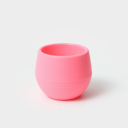 Potor Potion Potor Plutic Plastic, 450 ml, D = 12 cm, h = 10 cm, pink color