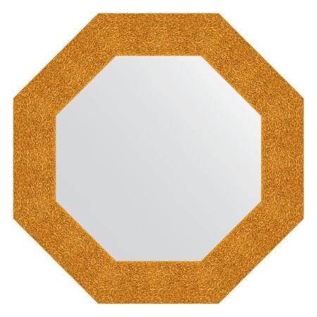 Mirror in the baguette frame, gold minting 90 mm, 61x61 cm