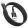 Hoco X83 cable, micro USB - USB, 2.4 A, 1 m, data transfer, PVC, black