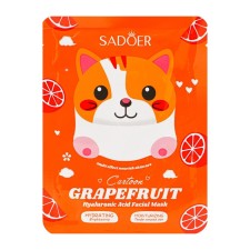 Facial face mask with grapefruit extract, moisturizing