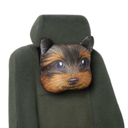 Pillow on the headrest Matech Animals Line, Yorik, 30 x 25 x 10 cm, brown, gray-5