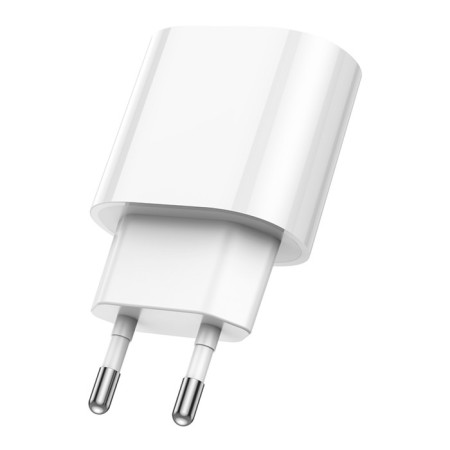 Network charger Hoco C109A, 1 USB, 18 W, Qc, White-3