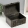 Casket chest "Leo. With rivets" Steel 16x15.5x22 cm
