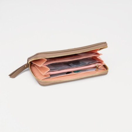 Women's wallet with lightning, beige color-3