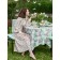 Origami tablecloth, size 140x180 cm, mint color