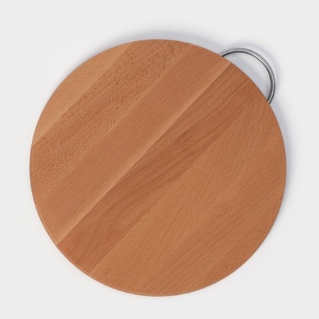 Doska is a pronounced premium "Round", with a met alternate pen, d = 25 cm, thickness 1.7 cm, beech-5