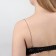Straps silicone, fittings metal, 1 mm, 40 cm, steam, black color