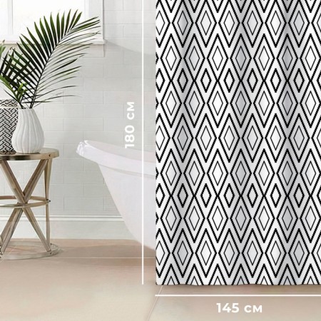 The bathroom curtain "Morocco", 145 × 180 cm-1