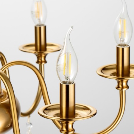 Anter chandelier 6x40W E14 Brass 64x64x50 cm Bayerlux-6