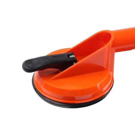 Vacuum suction cups double for gluing glasses into the car, d 12 cm, orange-2